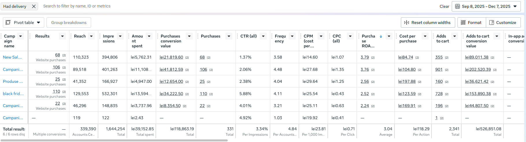 ÎNAINTE ACE - Meta Ads Manager